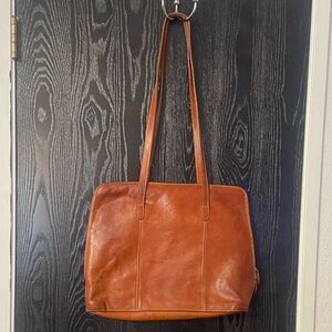 I Medici Firenze Made In Italy Brown Leather Laptop Tote